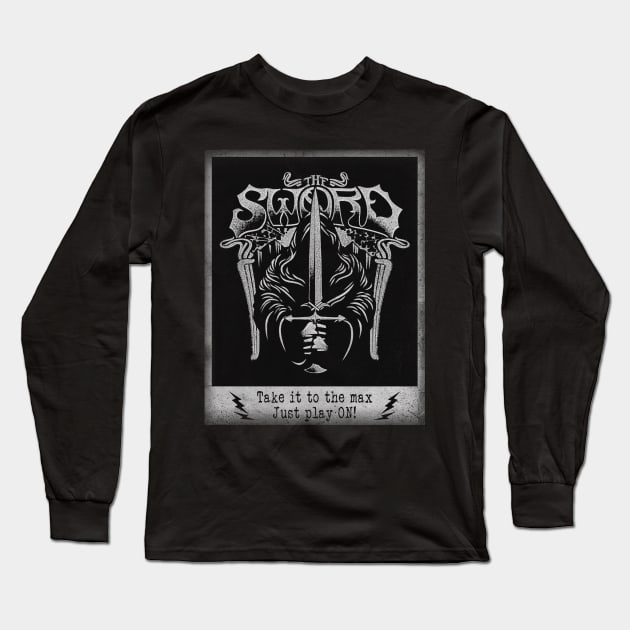 The Sword Band - Vintage Postcard Long Sleeve T-Shirt by j.adevelyn